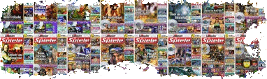 A wall of Computer Bild Spiele game magazines.